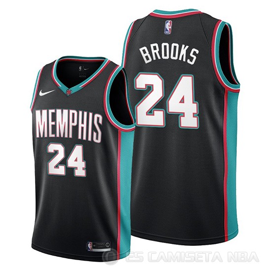 Camiseta Dillon Brooks #24 Memphis Grizzlies Classic 20th Season Negro - Haga un click en la imagen para cerrar